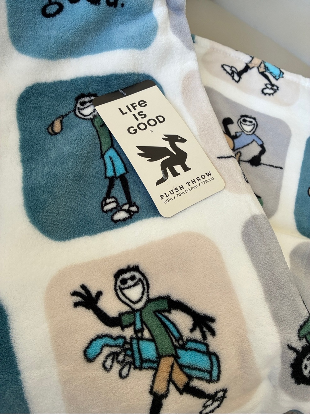LIFE IS GOOD⛳️ throw blanket